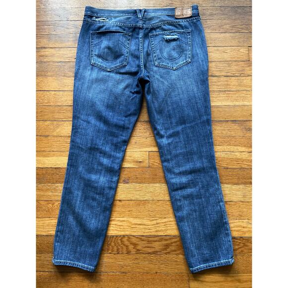 TRUE RELIGION 'Cameron' Slim Boyfriend Jeans sz 30 (actual 35W) - Picture 11 of 16